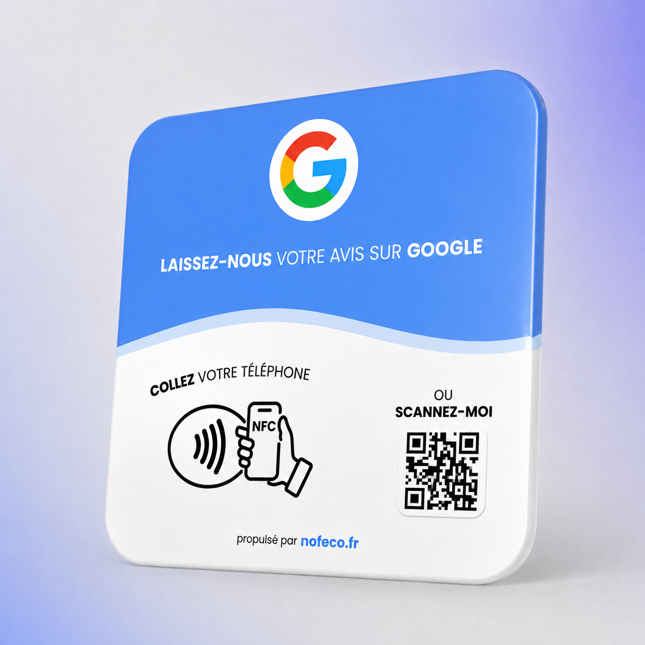 Plaque NFC Nofeco - vue gauche